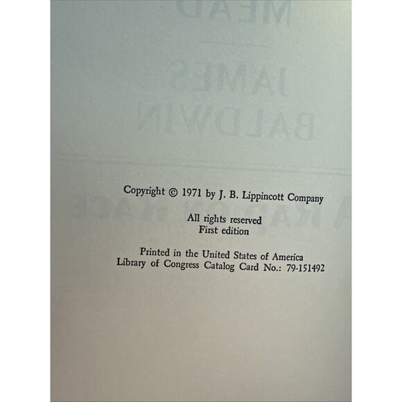 A Rap on Race - Margaret Mead & James Baldwin - 1971 First Edition - Picture 4 of 6